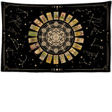 Mandala Tarot Tapestry Wall Hanging Zodiac