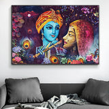 New Radha Krishna Canvas Painting Wall Art