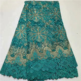 New Green Latest Africa Lace Fabric