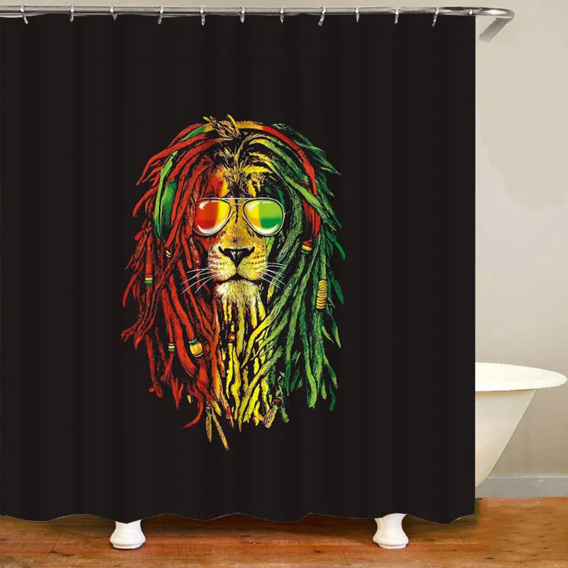 Jamaica Rasta Reggae Lion Bathroom Decor