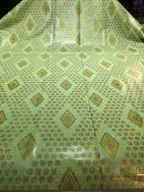 High Quality Cotton Nigerian Lace Shine Fabrics