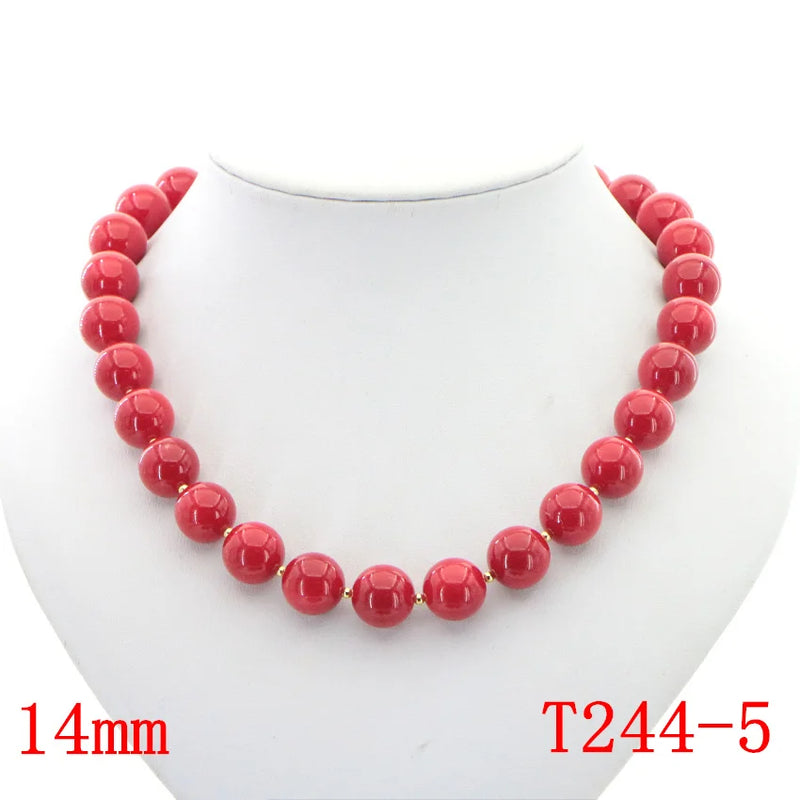 New Charming 5 Style Red Coral Beads Necklace