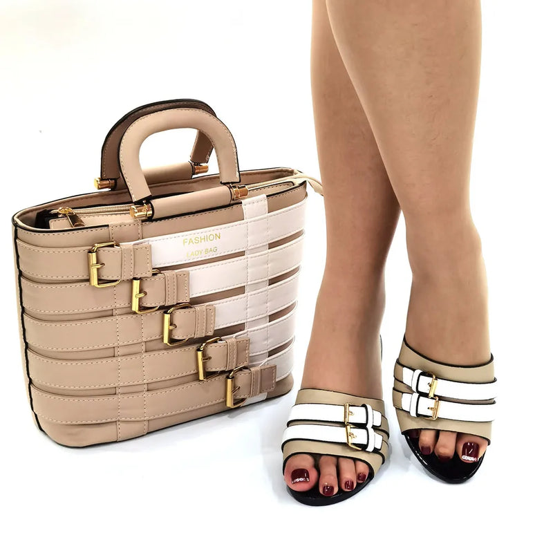 New Arrival Italian design Shoes with Matching Bags Set