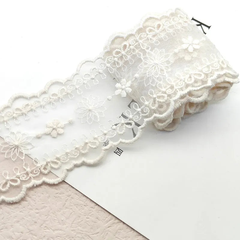 6.5cm Tulle Fabric Sewing Ribbon Lace