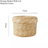 New LuanQI-Handmade Straw Woven Basket