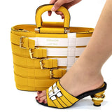 New Arrival Italian design Shoes with Matching Bags Set