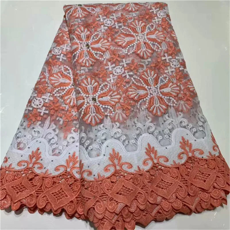 High Quality Nigerian Gilding Lace Fabric