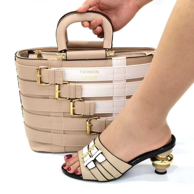 New Arrival Italian design Shoes with Matching Bags Set