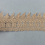 New Vintage Beige Embroidered Lace