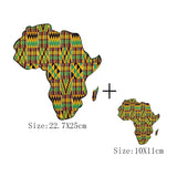 African Map Patches On Clothing