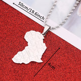 Africa Ghana Nigeria Congo Sudan Somalia Kenya Zambia Liberia Algeria Pendant Necklace