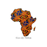 African Map Patches On Clothing