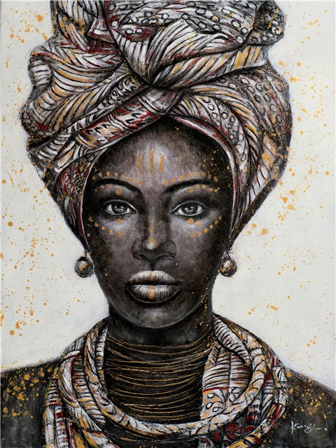 African Black Woman Canvas Posters