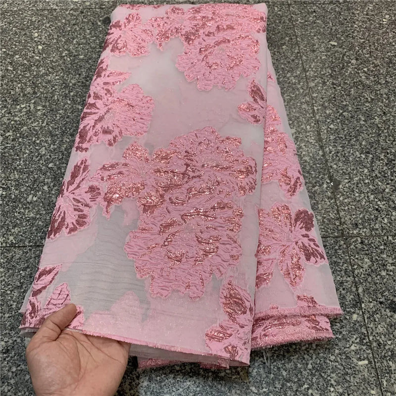 Latest High Quality African Nigerian Tulle Lace Fabric