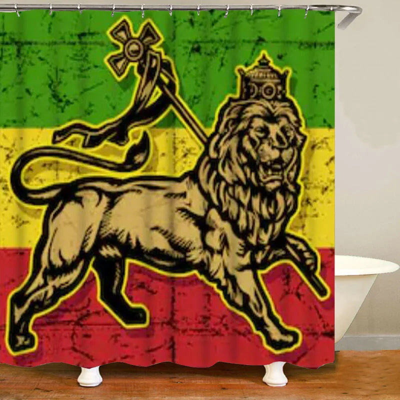 Jamaica Rasta Reggae Lion Bathroom Decor