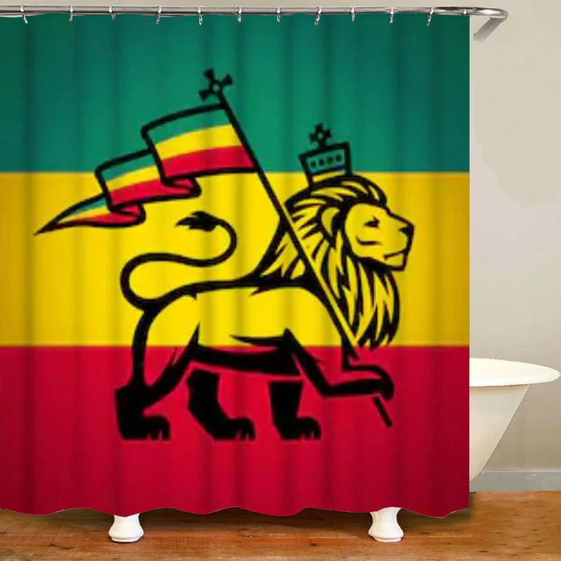 Jamaica Rasta Reggae Lion Bathroom Decor