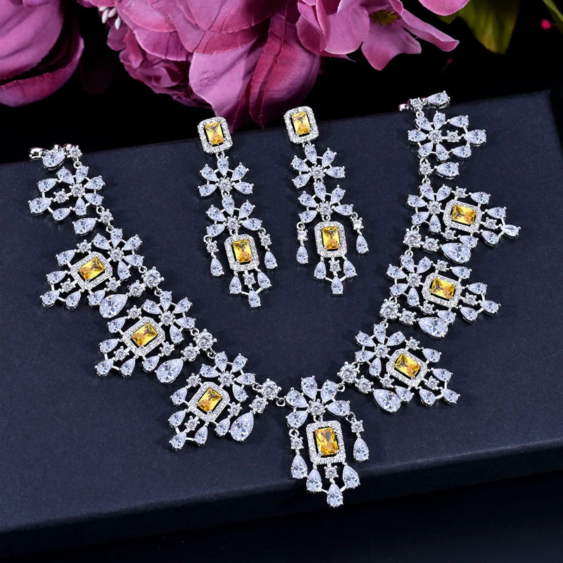 ANGELCZ Exclusive Dubai Bridal Costume Jewelry Set