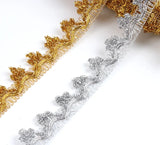 20mm Gold Silve Lace Trims Wedding Party Costume Cloth