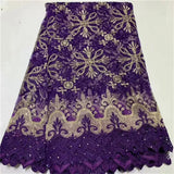 High Quality Nigerian Gilding Lace Fabric