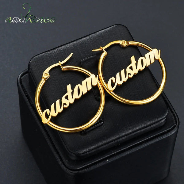 High Quality Personalized Name Drop Earrings