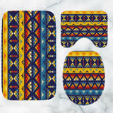 Ethnic Tribal Bohemian Geometric Bathroom Shower Curtain Set