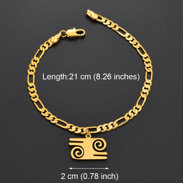 Anniyo African Symbol Gold Color  Bangles