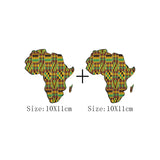 African Map Patches On Clothing