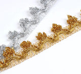 20mm Gold Silve Lace Trims Wedding Party Costume Cloth