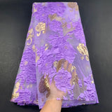 High Quality African Nigerian Tulle Lace Fabric