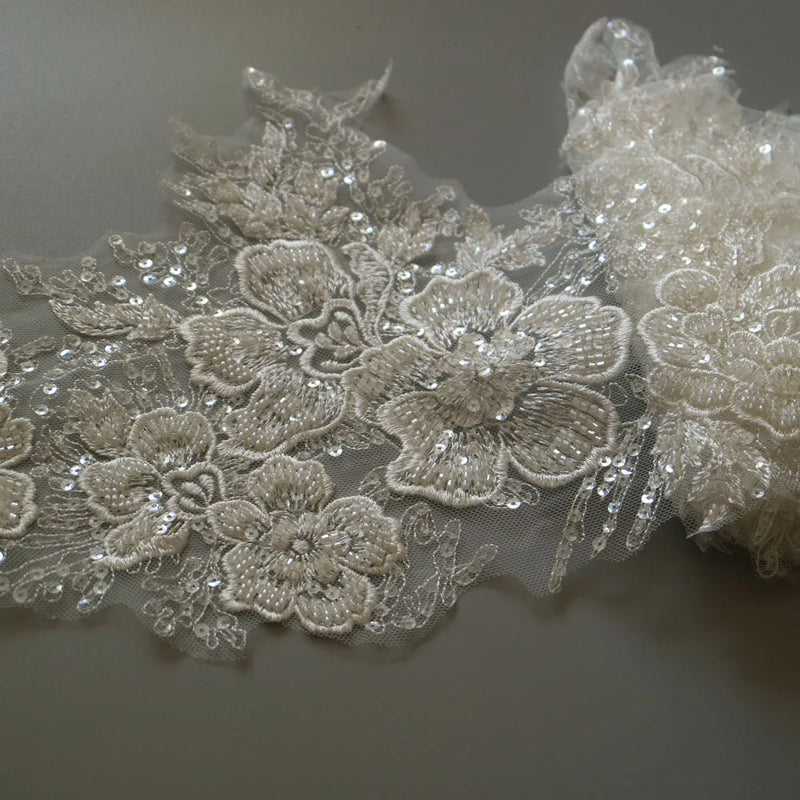 New luxury beaded embroidery lace