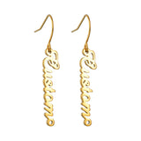 High Quality Personalized Name Drop Earrings