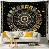 Mandala Tarot Tapestry Wall Hanging Zodiac