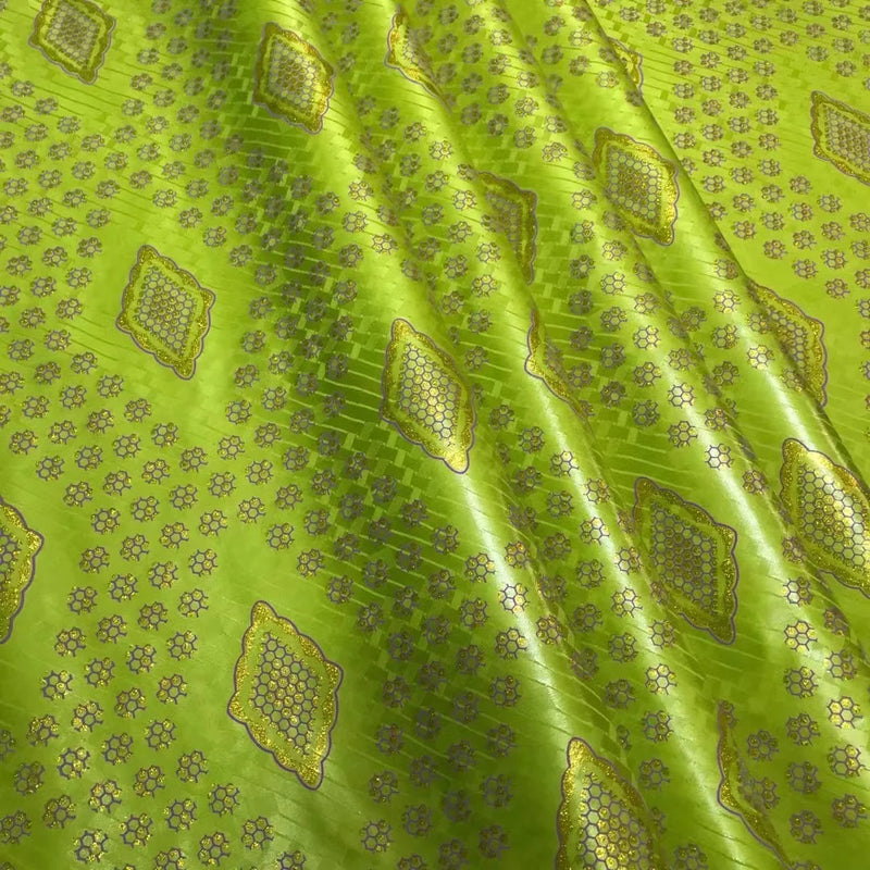 High Quality Cotton Nigerian Lace Shine Fabrics