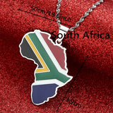 Africa Ghana Nigeria Congo Sudan Somalia Kenya Zambia Liberia Algeria Pendant Necklace