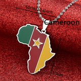 Africa Ghana Nigeria Congo Sudan Somalia Kenya Zambia Liberia Algeria Pendant Necklace