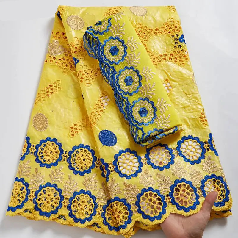 New Embroidered African Lace Fabric