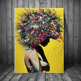 Abstract African Canvas Paintings Graffiti Art Posters