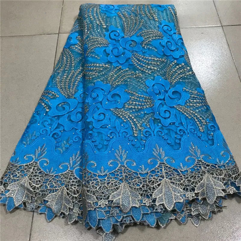 High Quality Nigerian Gilding Lace Fabric