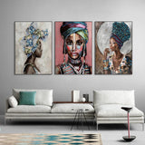 African Black Woman Canvas Posters