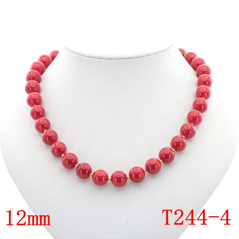 New Charming 5 Style Red Coral Beads Necklace