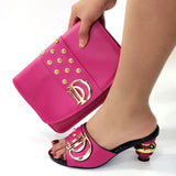 New Special Style Italian design Shoes and Bags To Match Set