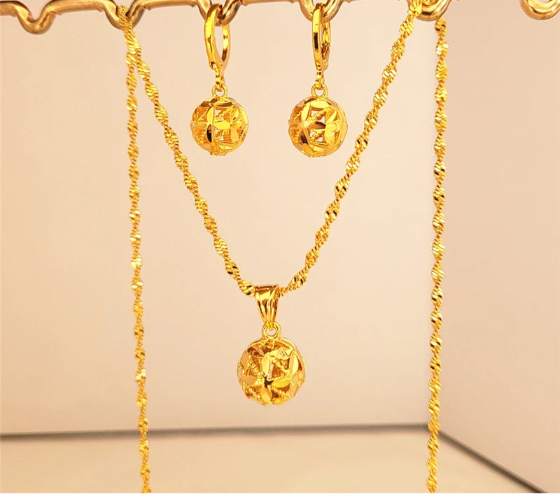 24K Yellow GP Jewelry Sets