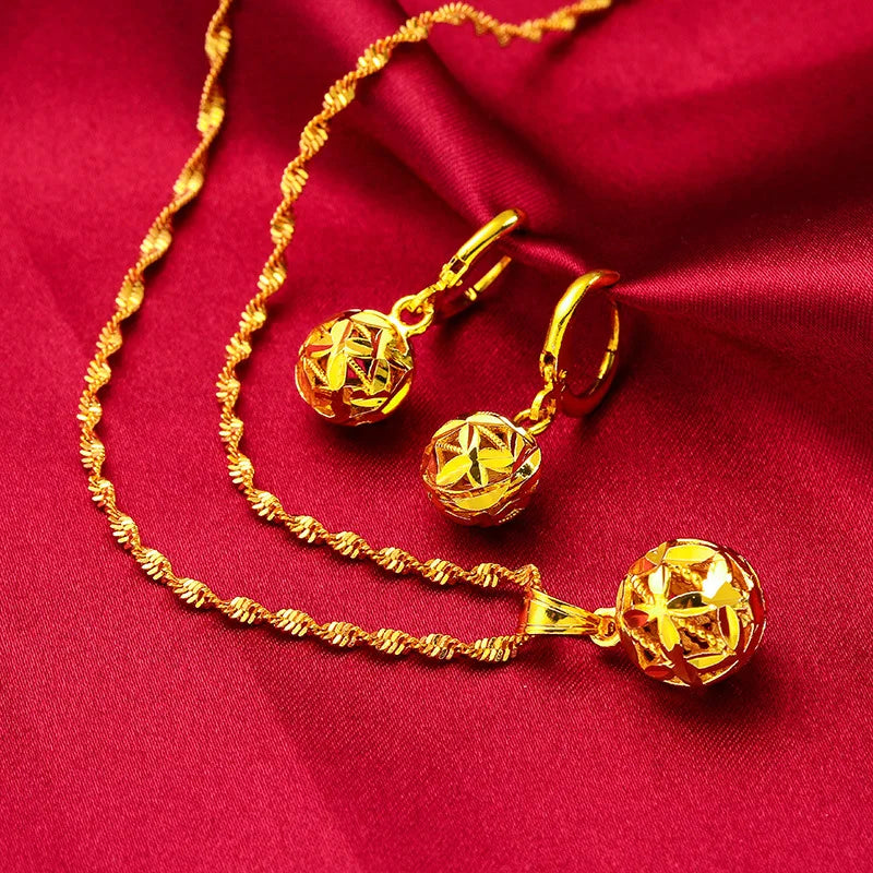 24K Yellow GP Jewelry Sets