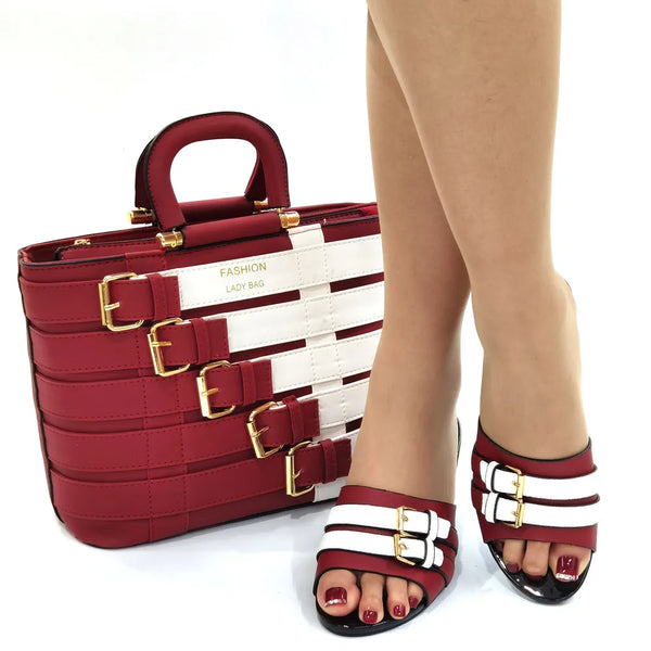 New Arrival Italian design Shoes with Matching Bags Set