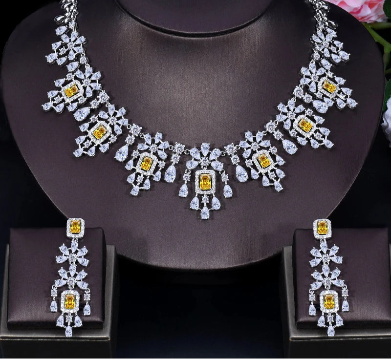 ANGELCZ Exclusive Dubai Bridal Costume Jewelry Set