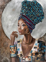 African Black Woman Canvas Posters