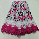 New african guipure cord lace fabric