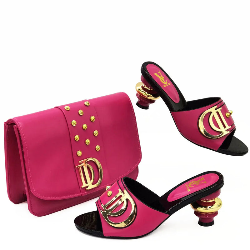 New Special Style Italian design Shoes and Bags To Match Set