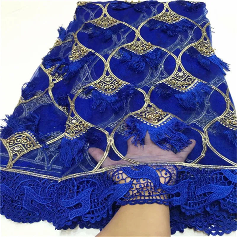 High Quality Nigerian Gilding Lace Fabric