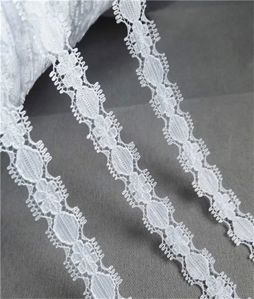 New Embroidered Net White Black Lace